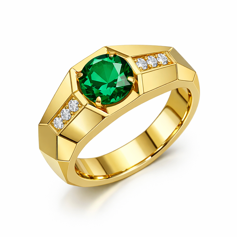 Elevate Your Jewelry Collection with Geometric Zircon Gold Rings: Customizable Modern Birthstone Stainless Steel Designs 6 Elevate Your Jewelry Collection with Geometric Zircon Gold Rings: Customizable Modern Birthstone Stainless Steel Designs