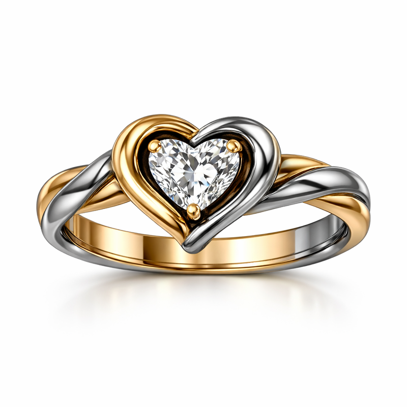 Vintage Twisted 14k Gold Stainless Steel Irregular Heart Ring: Customization, Durability, and Quality for Jewelry Brands Vintage Twisted 14k Gold Stainless Steel Irregular Heart Ring: Customization, Durability, and Quality for Jewelry Brands