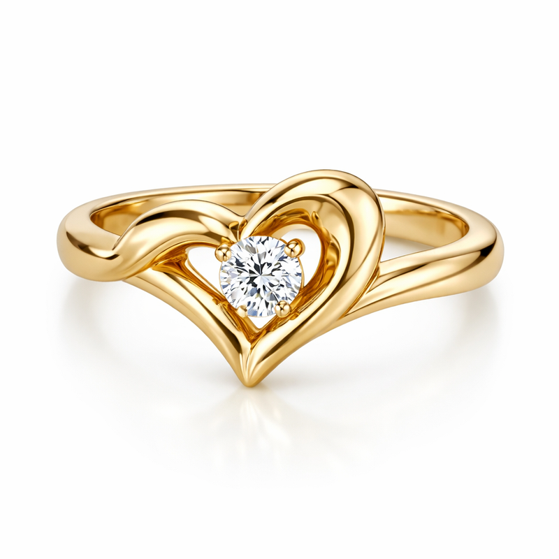 Vintage Twisted 14k Gold Heart Ring: Customizable Irregular Stainless Steel Heart Jewelry for Wholesale Growth 7 Vintage Twisted 14k Gold Heart Ring: Customizable Irregular Stainless Steel Heart Jewelry for Wholesale Growth