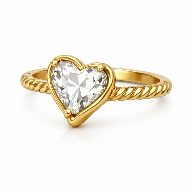 Vintage Twisted 14k Gold Stainless Steel Irregular Heart Ring: Customizable Wholesale Solutions for Heart-Shaped Twisted Ring Designs 8 Vintage Twisted 14k Gold Stainless Steel Irregular Heart Ring: Customizable Wholesale Solutions for Heart-Shaped Twisted Ring Designs
