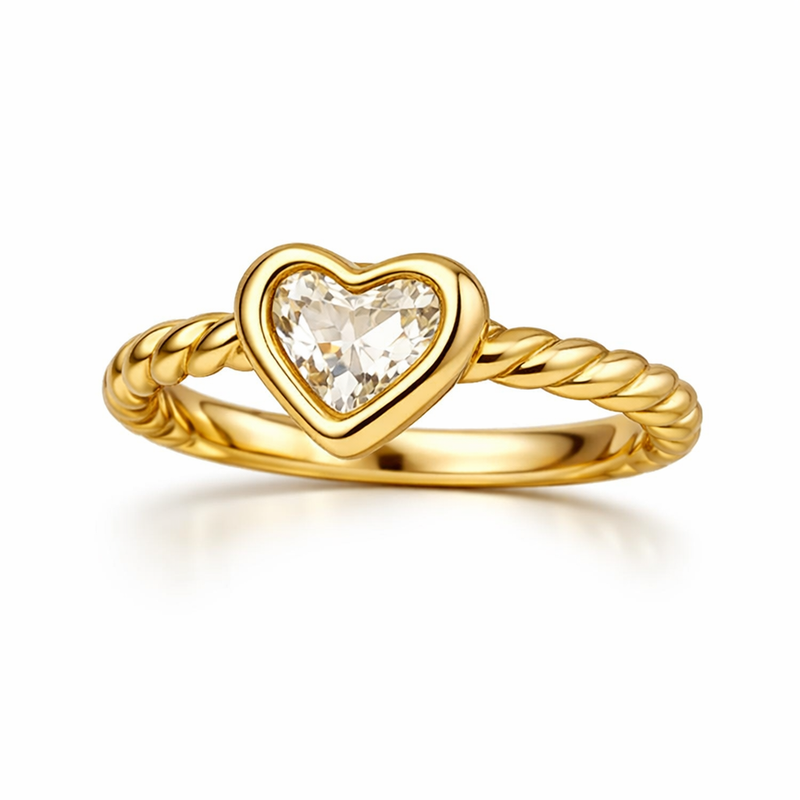 Vintage Twisted 14k Gold Stainless Steel Irregular Heart Ring: A Timeless Jewelry Trend for Customization and Wholesale Growth 2 Vintage Twisted 14k Gold Stainless Steel Irregular Heart Ring: A Timeless Jewelry Trend for Customization and Wholesale Growth