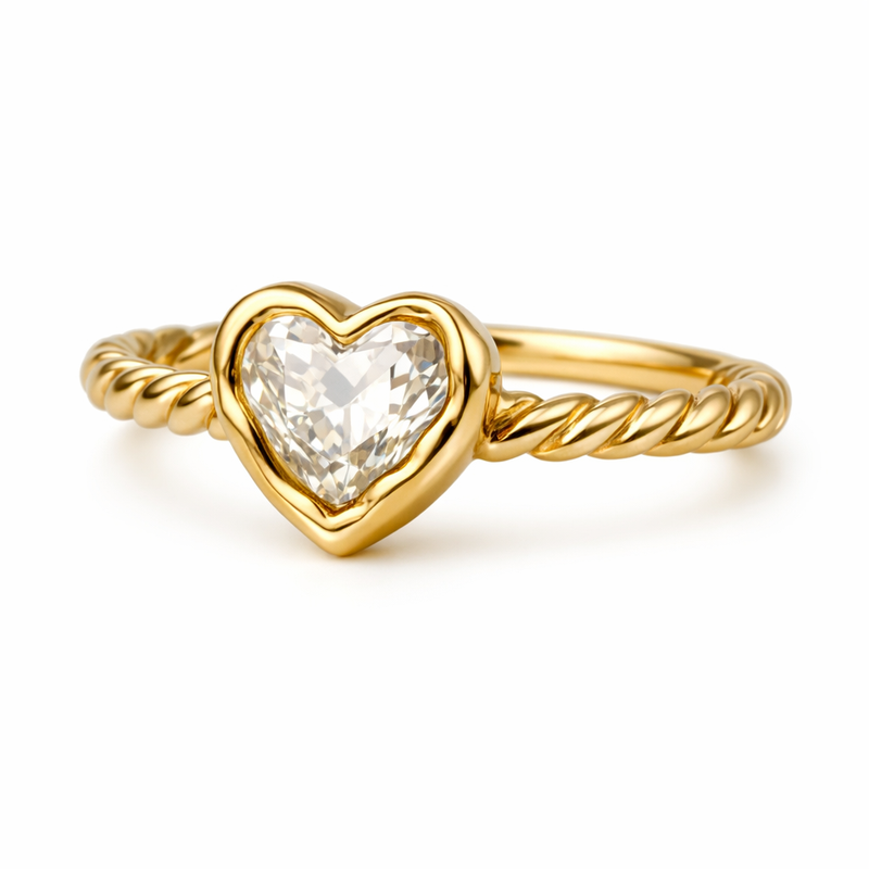 Vintage Twisted 14k Gold Ring: Boost Your Jewelry Line with Irregular Heart Stainless Steel Ring & 14k Gold Heart Twisted Ring Customization 6 Vintage Twisted 14k Gold Ring: Boost Your Jewelry Line with Irregular Heart Stainless Steel Ring & 14k Gold Heart Twisted Ring Customization