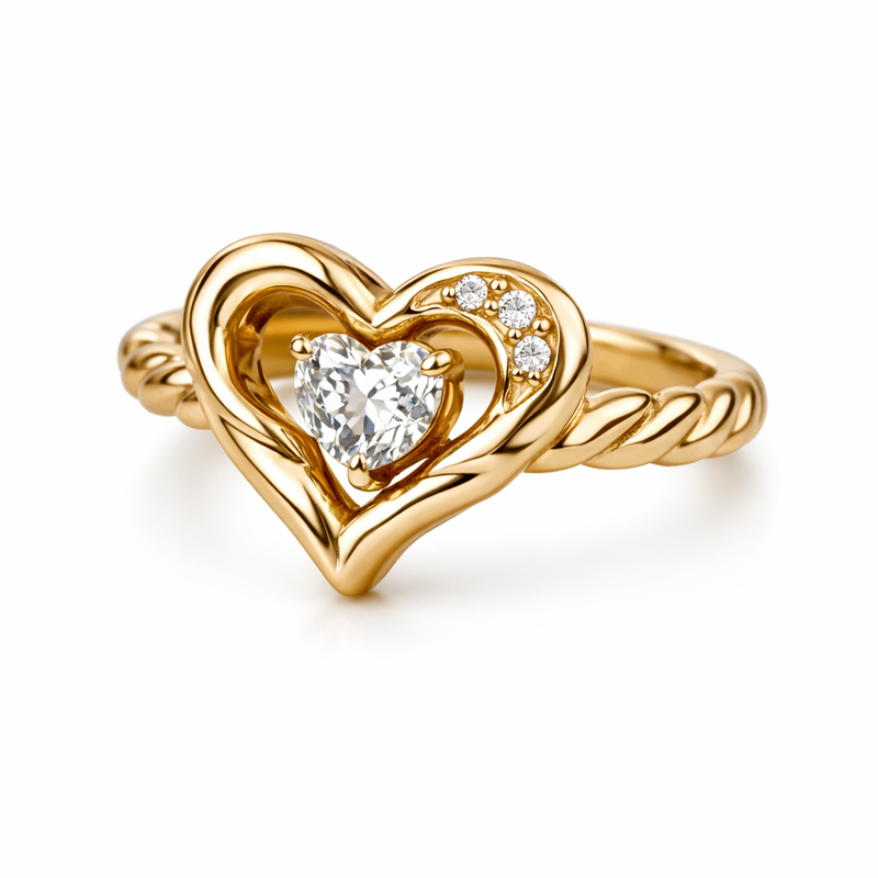 Elevate Your Jewelry Brand with Custom Vintage Twisted Gold Heart Rings, 14k Gold Stainless Steel Heart Rings, and Irregular Heart Design Rings 2 Elevate Your Jewelry Brand with Custom Vintage Twisted Gold Heart Rings, 14k Gold Stainless Steel Heart Rings, and Irregular Heart Design Rings