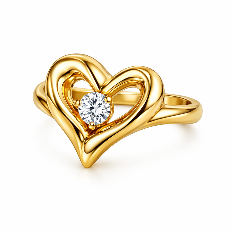 Vintage Twisted 14k Gold Stainless Steel Irregular Heart Ring: Custom Gold Twisted Heart Ring Manufacturing for Wholesale Growth 2 Vintage Twisted 14k Gold Stainless Steel Irregular Heart Ring: Custom Gold Twisted Heart Ring Manufacturing for Wholesale Growth
