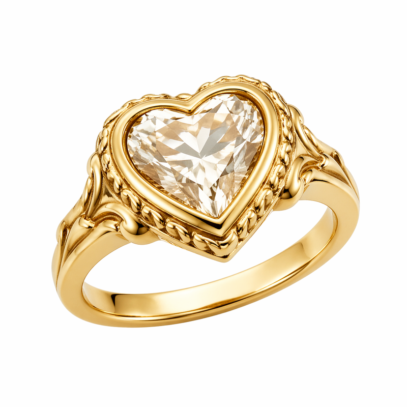 vintage 14k gold heart ring OEM/ODM stainless steel jewelry customization for wholesale manufacturing growth trends 3 vintage 14k gold heart ring OEM/ODM stainless steel jewelry customization for wholesale manufacturing growth trends