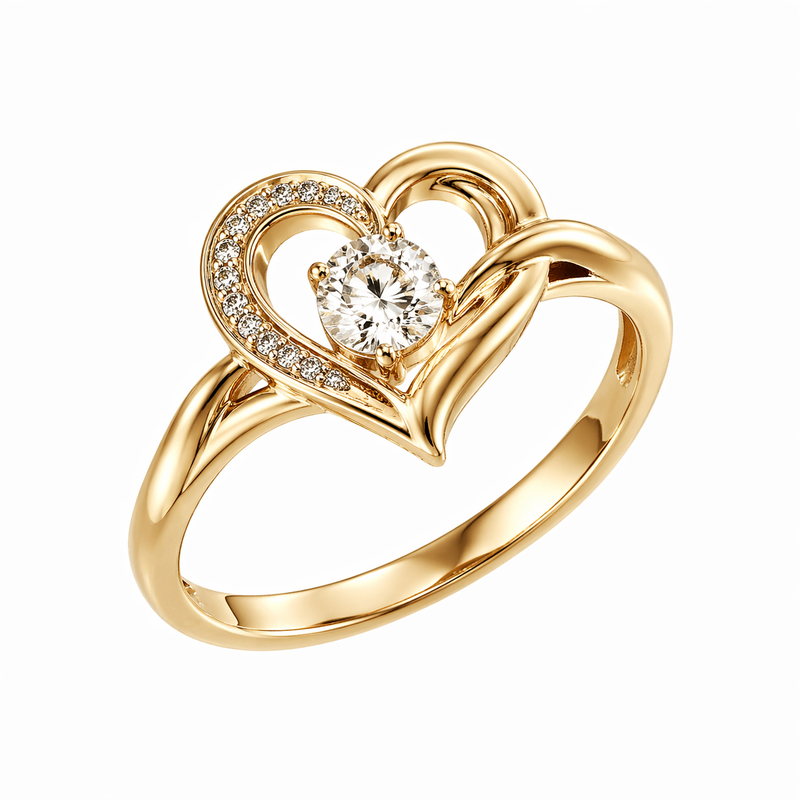 Vintage Twisted Gold Heart Ring: The Perfect 14k Gold Stainless Steel Ring for Custom Jewelry Manufacturing 2 Vintage Twisted Gold Heart Ring: The Perfect 14k Gold Stainless Steel Ring for Custom Jewelry Manufacturing