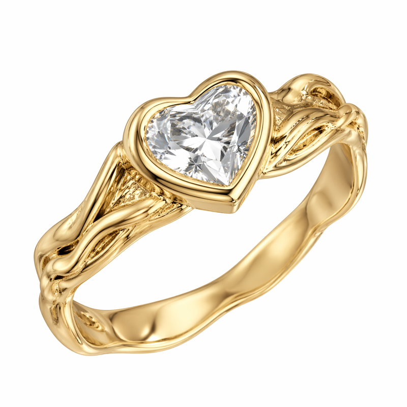 Vintage 14k Gold Heart Ring, Twisted Gold Stainless Steel Ring, and Irregular Heart Shape Gold Ring: Custom Jewelry Designs for Business Growth Vintage 14k Gold Heart Ring, Twisted Gold Stainless Steel Ring, and Irregular Heart Shape Gold Ring: Custom Jewelry Designs for Business Growth
