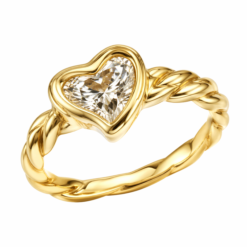 Vintage Twisted 14k Gold Ring: Boost Wholesale Jewelry Sales with Irregular Heart Gold & Stainless Steel Heart Ring Designs 3 Vintage Twisted 14k Gold Ring: Boost Wholesale Jewelry Sales with Irregular Heart Gold & Stainless Steel Heart Ring Designs