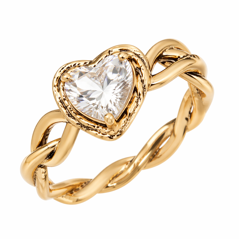 Discover the Beauty of Vintage Twisted 14K Gold Rings, Irregular Heart Gold Rings, and Stainless Steel Heart Rings for Wholesale Customization 2 Discover the Beauty of Vintage Twisted 14K Gold Rings, Irregular Heart Gold Rings, and Stainless Steel Heart Rings for Wholesale Customization