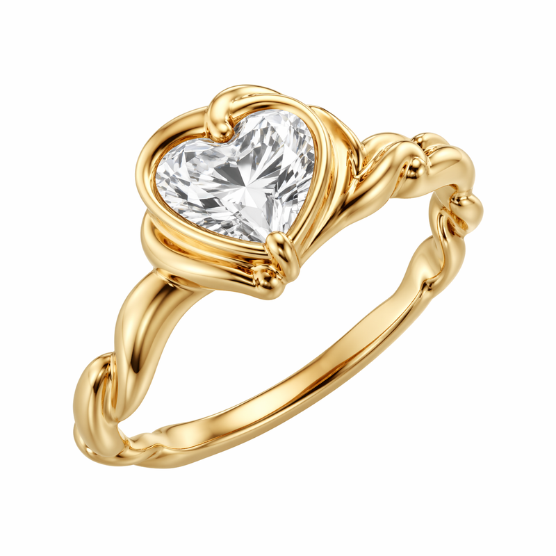 Vintage Twisted Gold Heart Ring: Boost Wholesale Sales with 14k Gold Stainless Steel Irregular Heart Ring Design 2 Vintage Twisted Gold Heart Ring: Boost Wholesale Sales with 14k Gold Stainless Steel Irregular Heart Ring Design