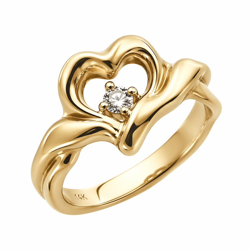 Vintage Twisted 14k Gold Heart Ring: Boost Your Jewelry Business with Custom Irregular Stainless Steel Designs 2 Vintage Twisted 14k Gold Heart Ring: Boost Your Jewelry Business with Custom Irregular Stainless Steel Designs