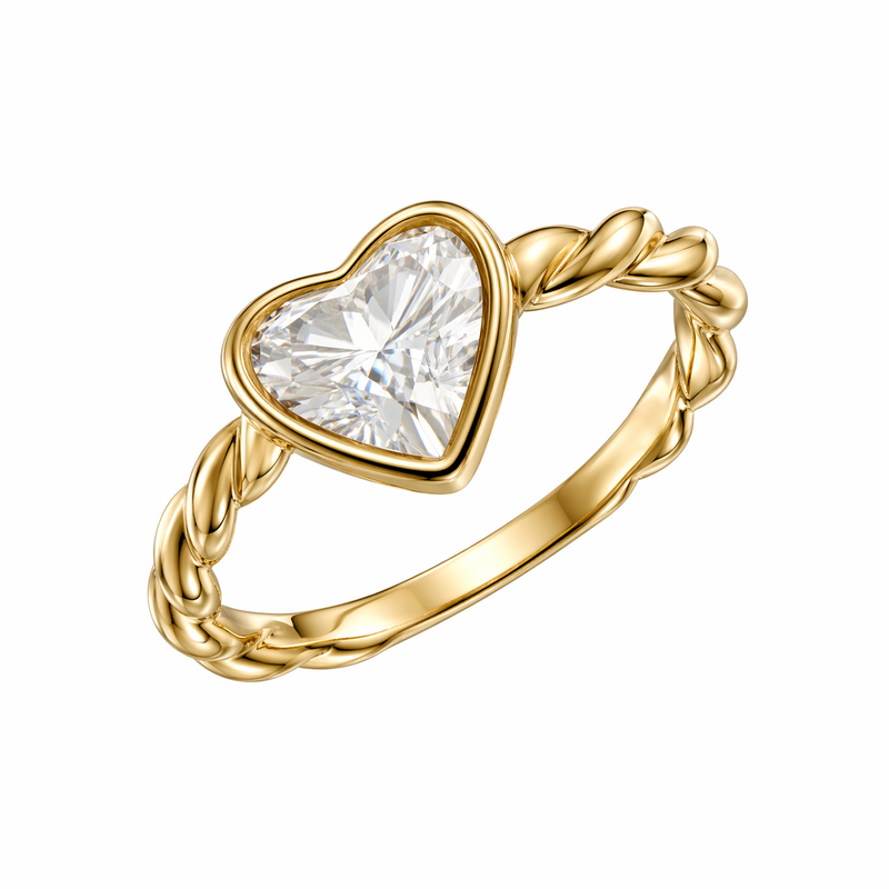 Vintage Twisted 14k Gold Stainless Steel Irregular Heart Ring: Custom Gold Twisted Heart Ring for Women to Boost Wholesale Jewelry Sales 2 Vintage Twisted 14k Gold Stainless Steel Irregular Heart Ring: Custom Gold Twisted Heart Ring for Women to Boost Wholesale Jewelry Sales