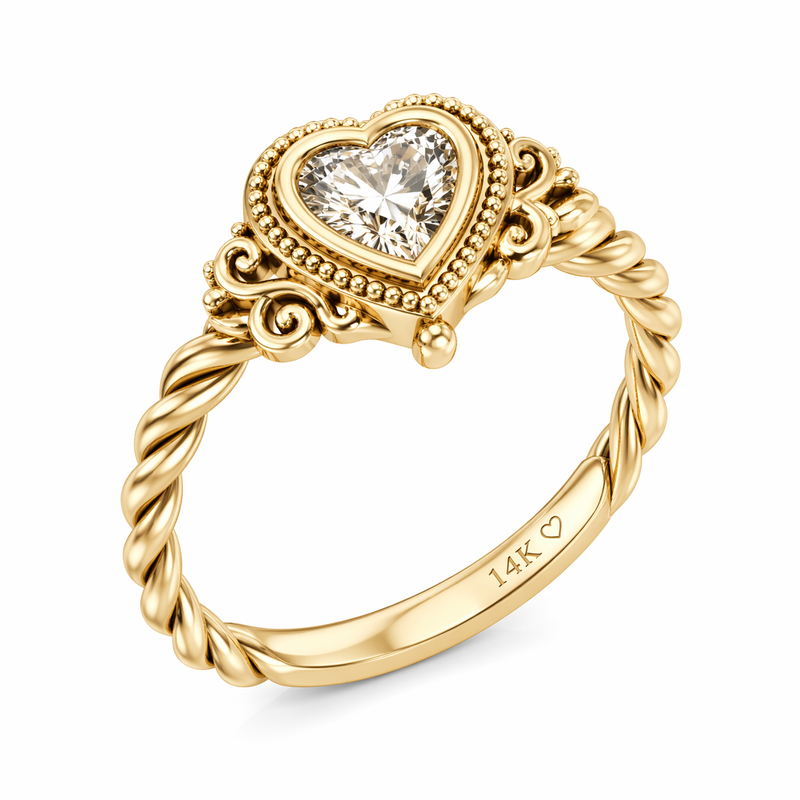 Vintage Twisted 14k Gold Ring: Boost Your Jewelry Business with Custom Twisted Heart Designs 2 Vintage Twisted 14k Gold Ring: Boost Your Jewelry Business with Custom Twisted Heart Designs