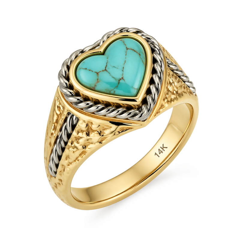 Vintage 14k Gold Heart Ring: Customizable Designs with Twisted Stainless Steel & Irregular Gold Options for Wholesale Growth 9 Vintage 14k Gold Heart Ring: Customizable Designs with Twisted Stainless Steel & Irregular Gold Options for Wholesale Growth