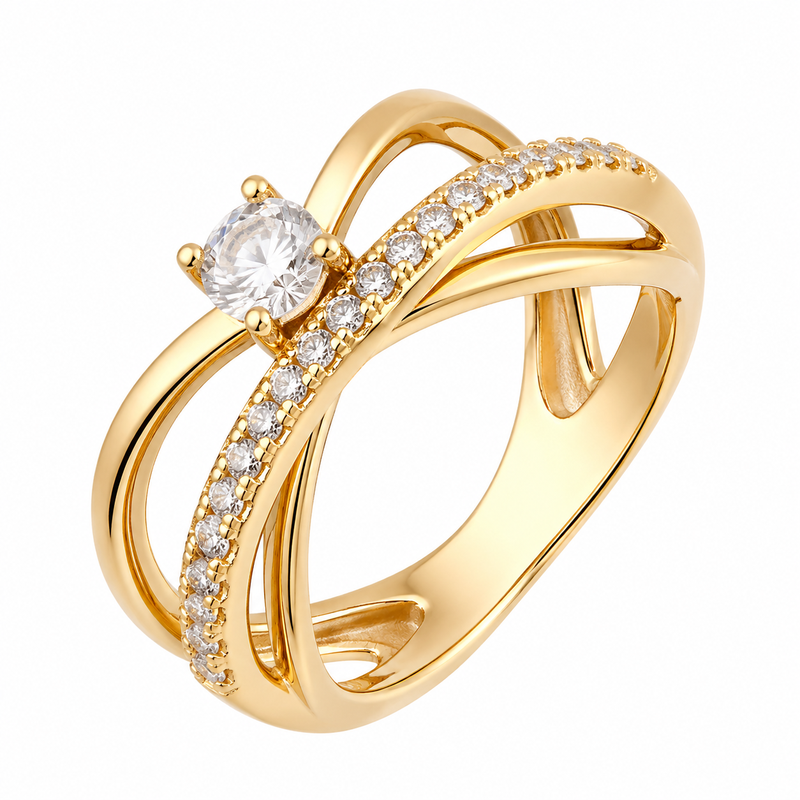 Chic 14K Gold Plated Ring Manufacturing Trends: Custom Intertwined Zircon Ring Solutions for Stainless Steel Wholesale Growth 6 Chic 14K Gold Plated Ring Manufacturing Trends: Custom Intertwined Zircon Ring Solutions for Stainless Steel Wholesale Growth