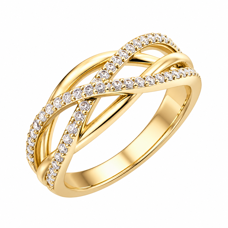 Chic 14k Gold Plated Ring Manufacturing: Boost Your Business with Stainless Steel Zircon and Intertwined Designs Chic 14k Gold Plated Ring Manufacturing: Boost Your Business with Stainless Steel Zircon and Intertwined Designs
