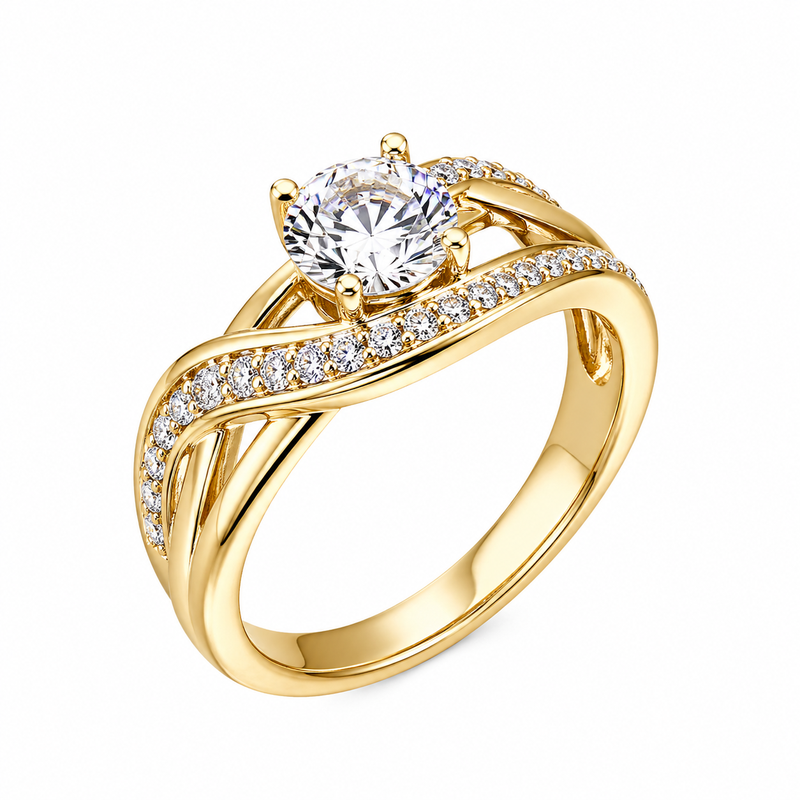Chic 14k Gold Plated Ring: Unveiling the Appeal of Stainless Steel Zircon and Intertwined Zircon Rings for Custom Jewelry Manufacturing Chic 14k Gold Plated Ring: Unveiling the Appeal of Stainless Steel Zircon and Intertwined Zircon Rings for Custom Jewelry Manufacturing