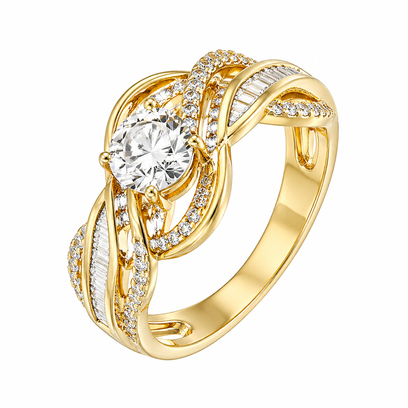 Chic 14k Gold Plated Ring Trends: Boost Wholesale Sales with Stainless Steel Zircon and Intertwined Zircon Rings 2 Chic 14k Gold Plated Ring Trends: Boost Wholesale Sales with Stainless Steel Zircon and Intertwined Zircon Rings