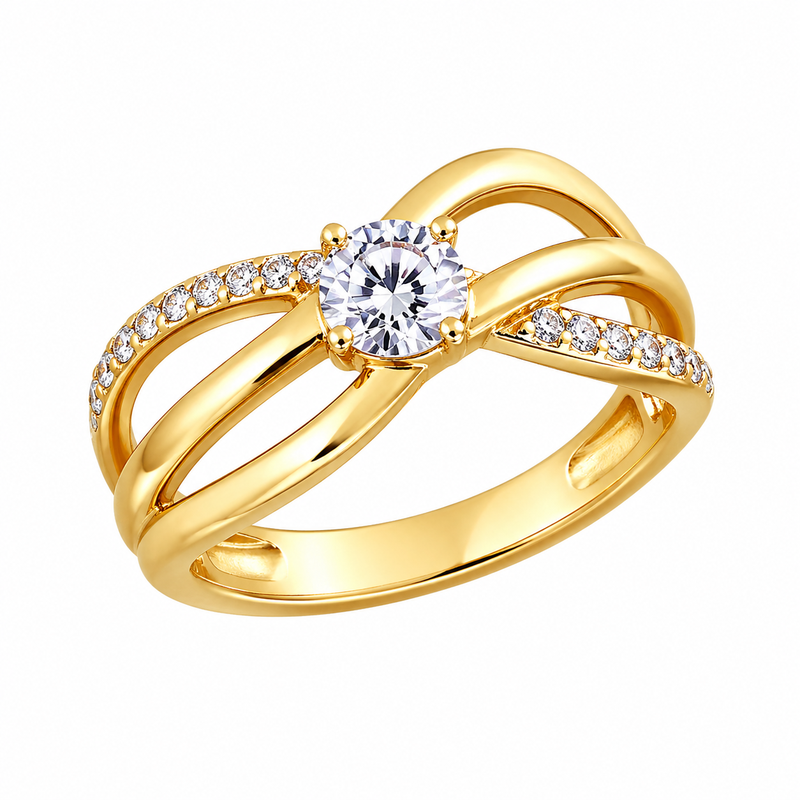 Chic 14k Gold Plated Ring Trends: Boost Business with Stainless Steel Intertwined Zircon Ring and 14k Gold Plated Zircon Ring Customization Chic 14k Gold Plated Ring Trends: Boost Business with Stainless Steel Intertwined Zircon Ring and 14k Gold Plated Zircon Ring Customization