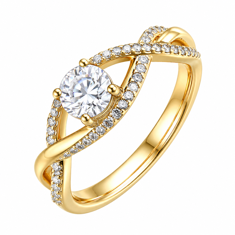 Chic 14K Gold Plated Ring, Stainless Steel Zircon Ring, and Intertwined Gold Zircon Ring: Wholesale Manufacturing for Custom Jewelry Brands 2 Chic 14K Gold Plated Ring, Stainless Steel Zircon Ring, and Intertwined Gold Zircon Ring: Wholesale Manufacturing for Custom Jewelry Brands