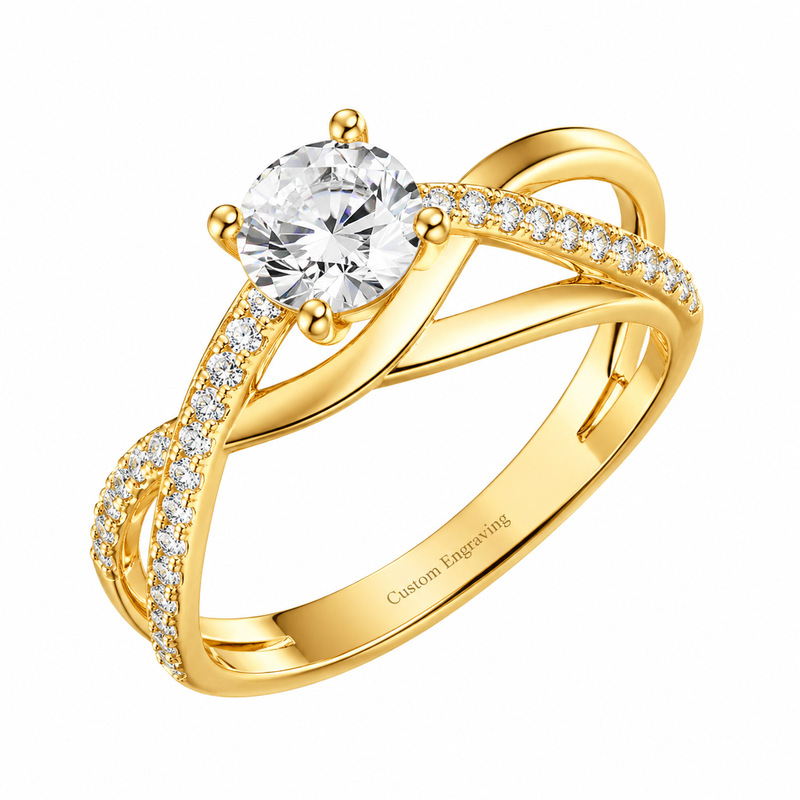 Chic 14k Gold Plated Ring, Stainless Steel Zircon Ring, and Intertwined Zircon Gold Ring: Customizable Jewelry Options for Wholesale Success 3 Chic 14k Gold Plated Ring, Stainless Steel Zircon Ring, and Intertwined Zircon Gold Ring: Customizable Jewelry Options for Wholesale Success