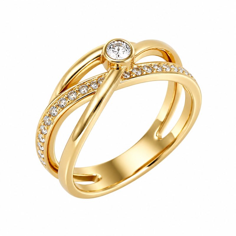 How a Chic 14k Gold Plated Ring, Stainless Steel Zircon Ring, and Intertwined Zircon Gold Ring are Shaping the Future of Custom Jewelry Manufacturing 3 How a Chic 14k Gold Plated Ring, Stainless Steel Zircon Ring, and Intertwined Zircon Gold Ring are Shaping the Future of Custom Jewelry Manufacturing