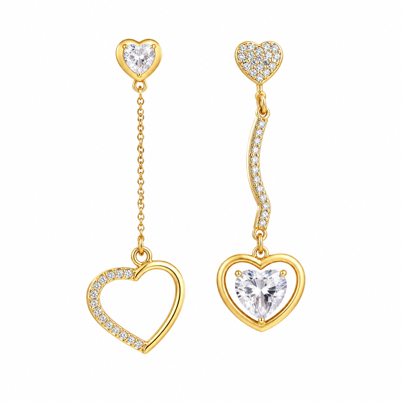 Why Asymmetric Heart Zircon Earrings Are the Future of Gold Plated Stainless Steel Jewelry for Wholesale Manufacturers 6 Why Asymmetric Heart Zircon Earrings Are the Future of Gold Plated Stainless Steel Jewelry for Wholesale Manufacturers