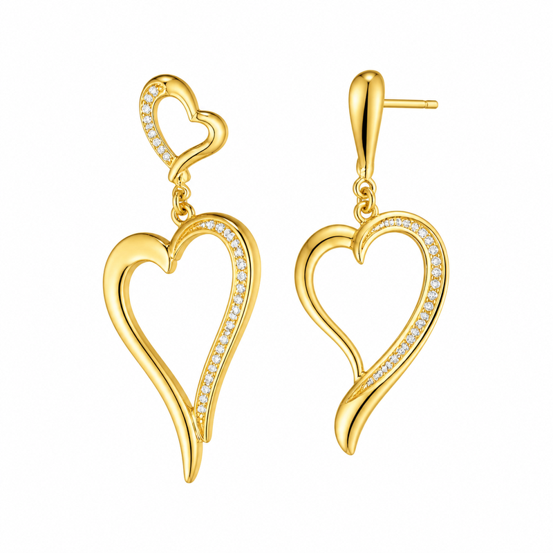 Boost Your Jewelry Business with Asymmetric Heart Gold Plated Earrings and Custom Zircon Designs 6 Boost Your Jewelry Business with Asymmetric Heart Gold Plated Earrings and Custom Zircon Designs