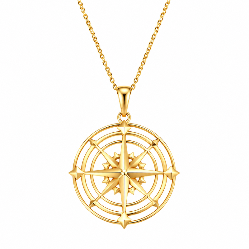 Geometric Hollow 18K Gold Compass Necklace Customization Trends Driving Wholesale Stainless Steel Jewelry Business Growth 2 Geometric Hollow 18K Gold Compass Necklace Customization Trends Driving Wholesale Stainless Steel Jewelry Business Growth